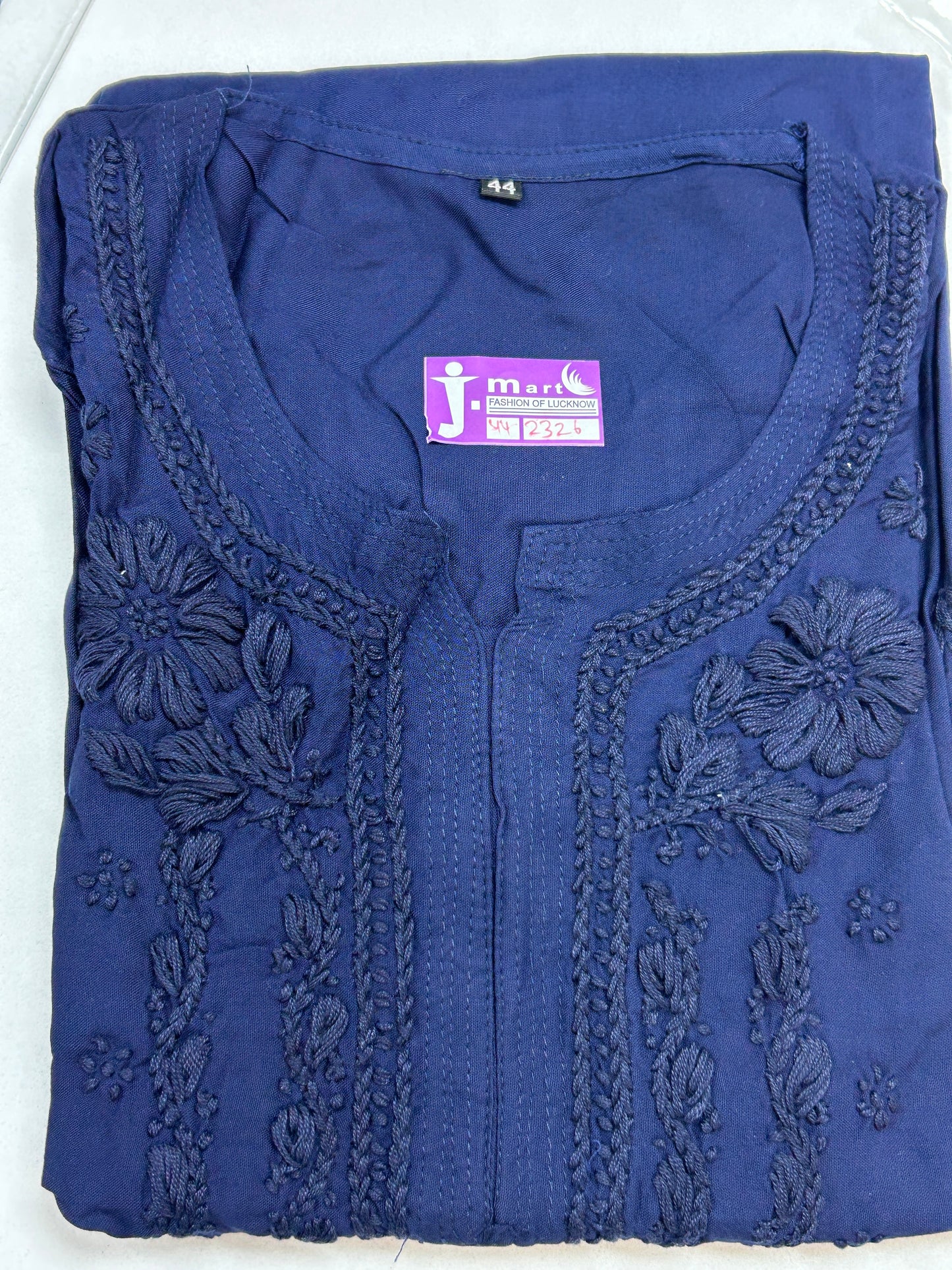 Rayon Chikankari kurti