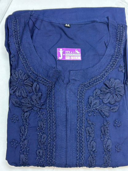 Rayon Chikankari kurti