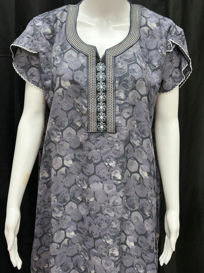 Rayon nighty / Indian night wear by Kurti Connection USA