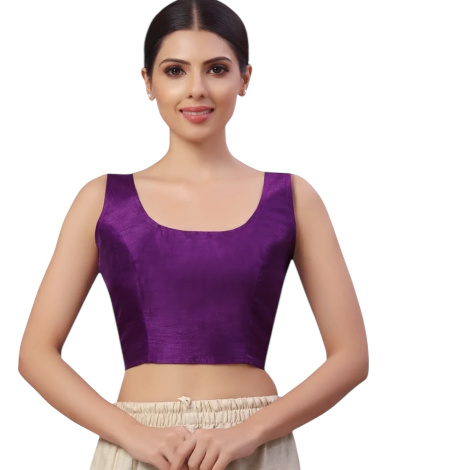 Dark purple blouse by Kurti Connection USA