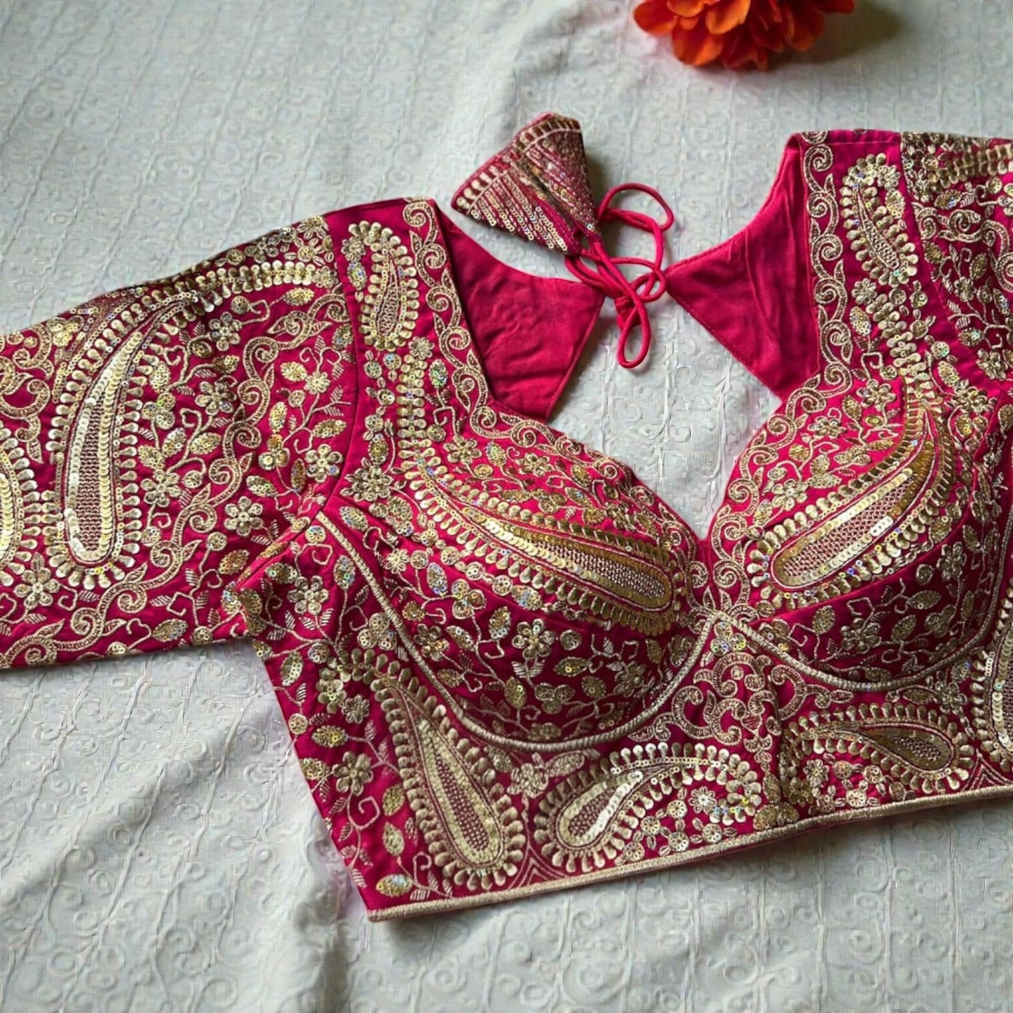 Party wear heavy work blouses by Kurti Connection USA