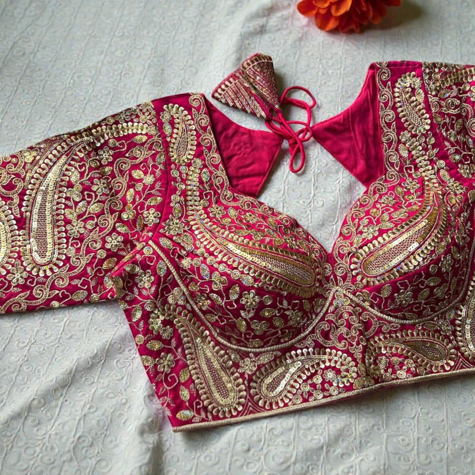 Party wear heavy work blouses by Kurti Connection USA