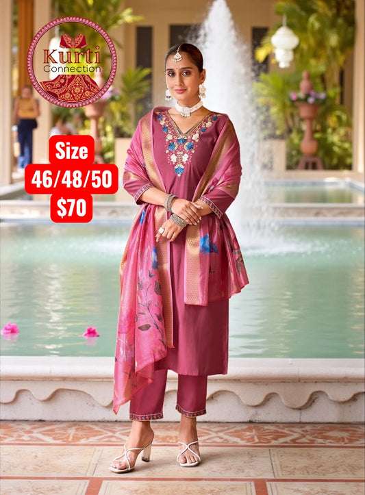 Malhar : Plus size Kurti sets by Kurti Connection USA