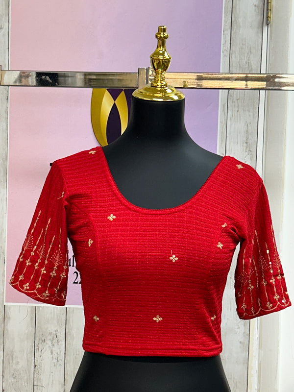 Strechable blouse : red / size 42-44
