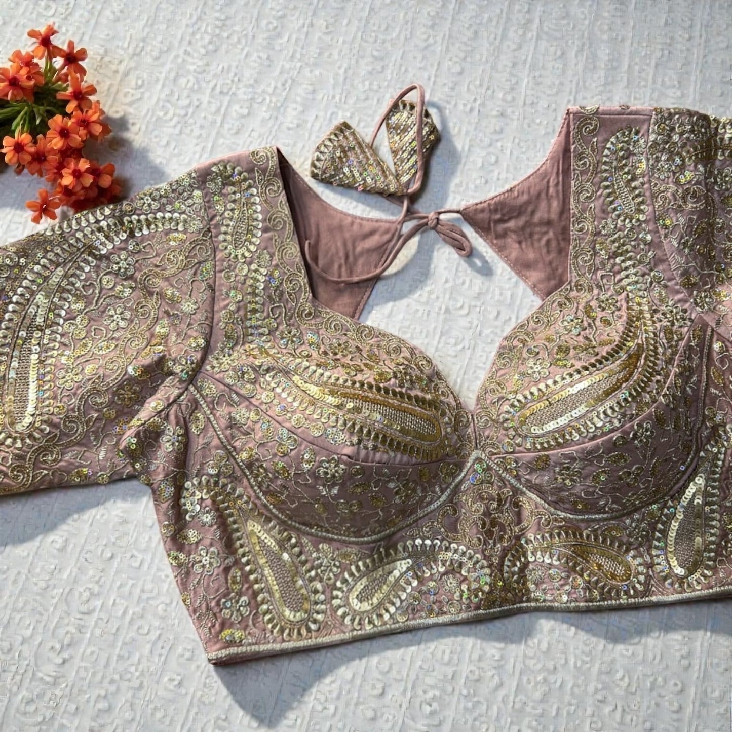 Party wear heavy work blouses by Kurti Connection USA