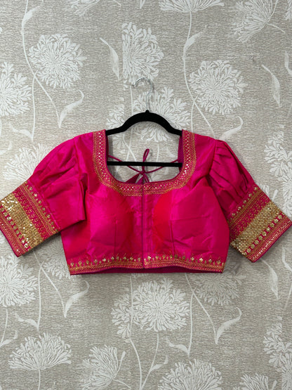 Silk blouse by Kurti Connection USA