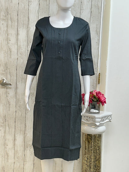 Strechable Kurti | grey Kurti by Kurti Connection USA