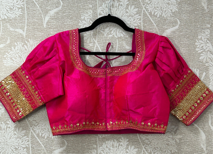 Silk blouse by Kurti Connection USA