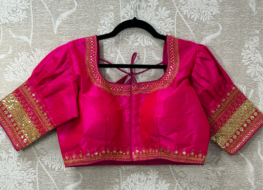 Silk blouse by Kurti Connection USA