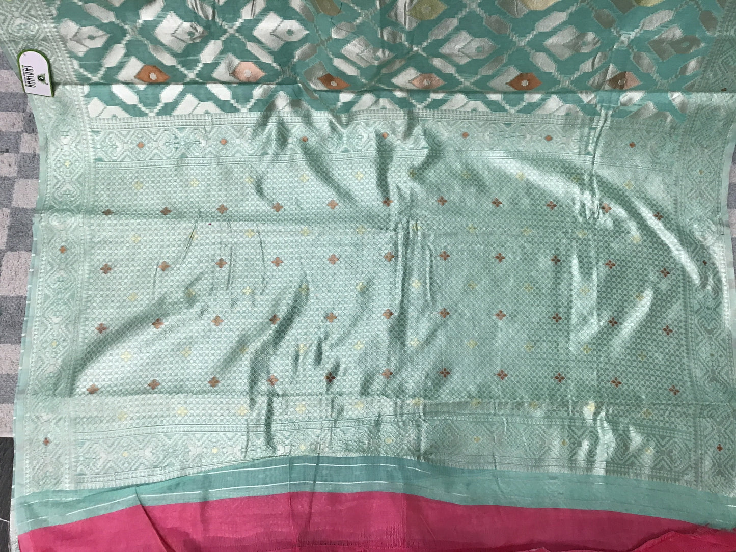 Linen cotton saree