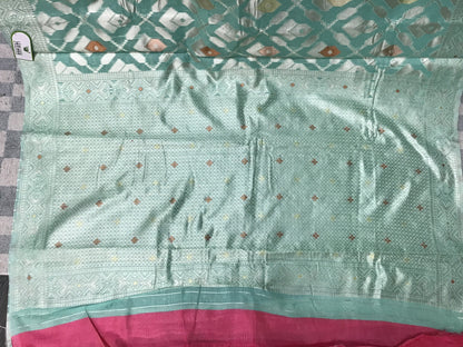 Linen cotton saree