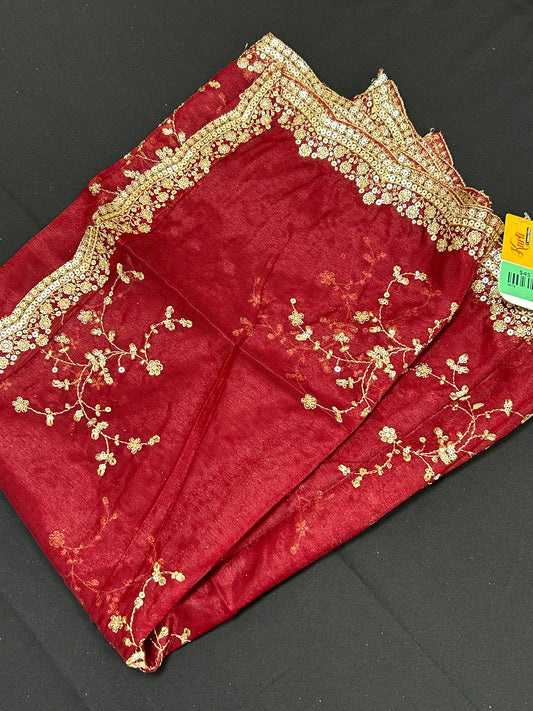 Tissue silk dupatta