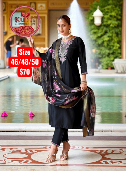 Malhar : Plus size Kurti sets by Kurti Connection USA