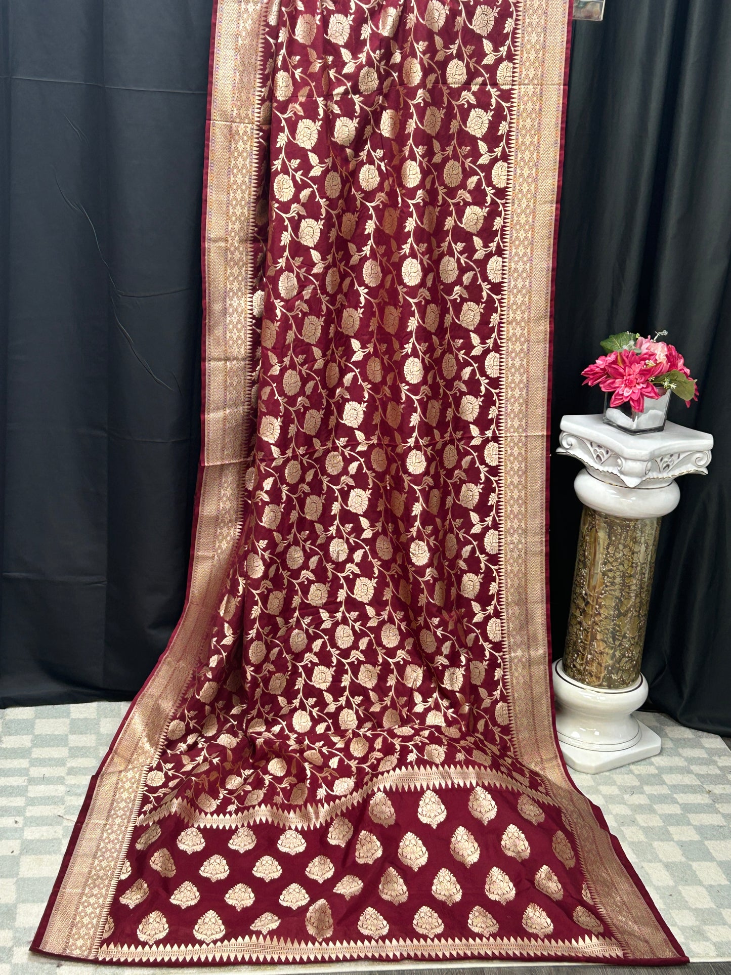 Mashru silk Banarasi saree - Kurti Connection USA