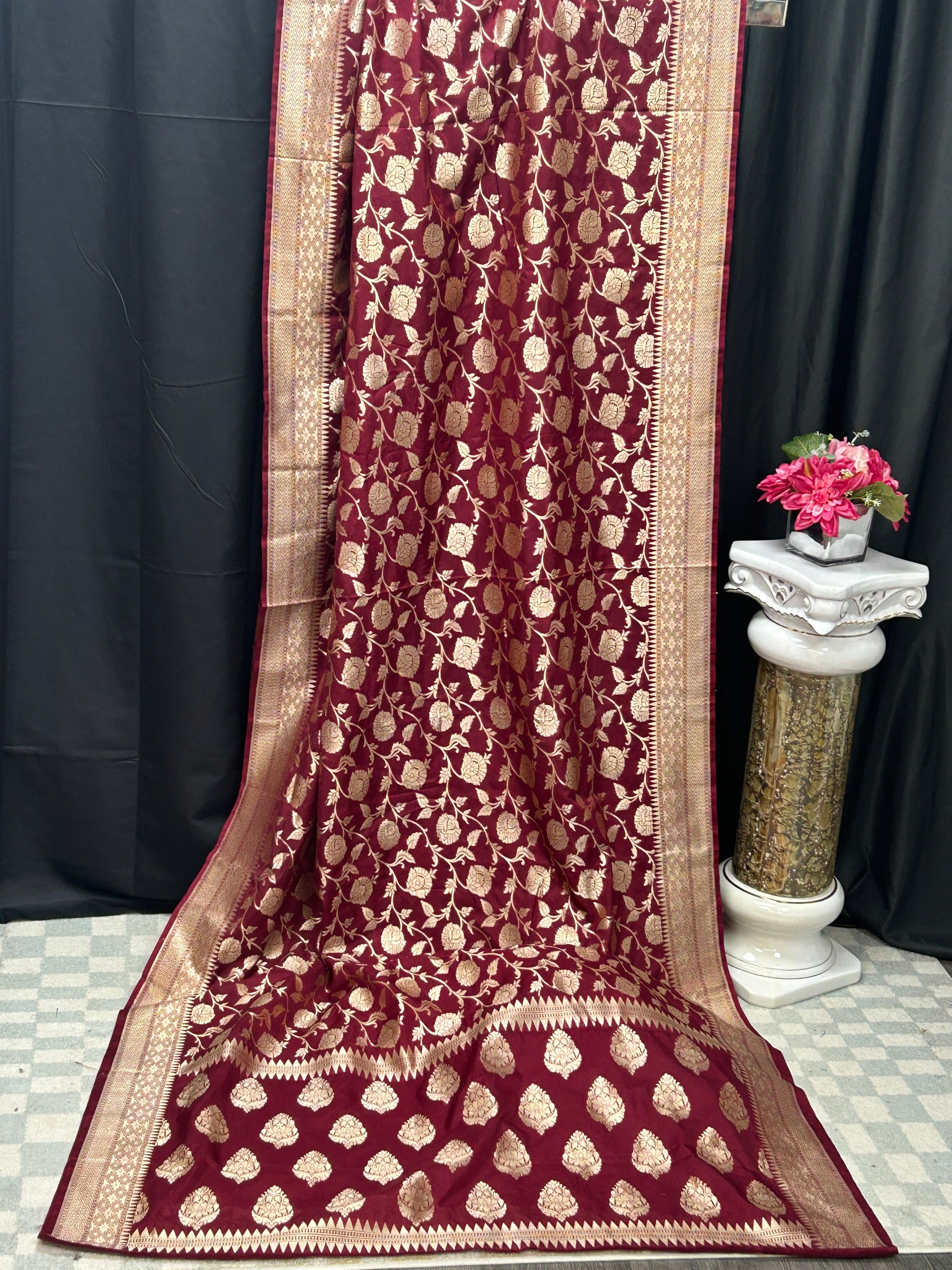 Mashru silk Banarasi saree - Kurti Connection USA