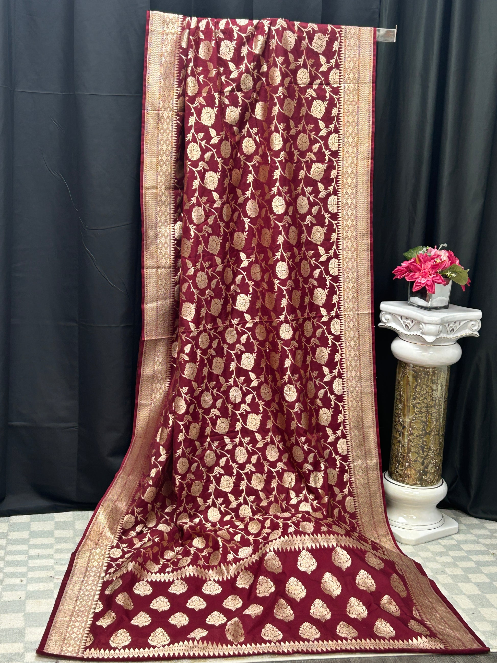 Mashru silk Banarasi saree - Kurti Connection USA