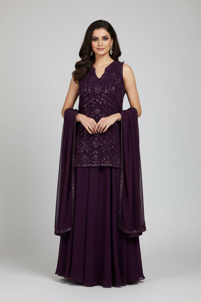 Party wear Sharara suit