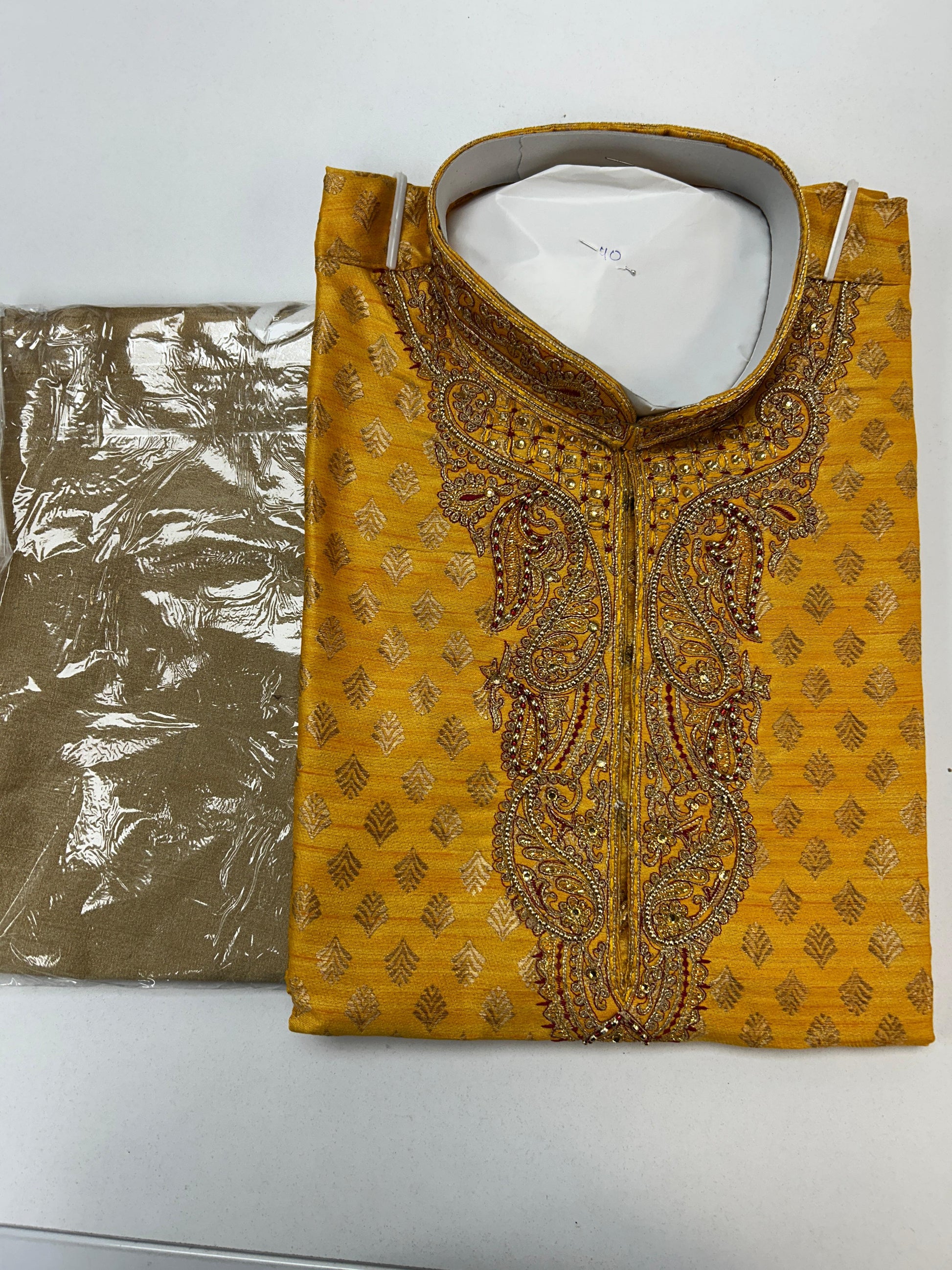Yellow : Kurta pajama set by Kurti Connection USA