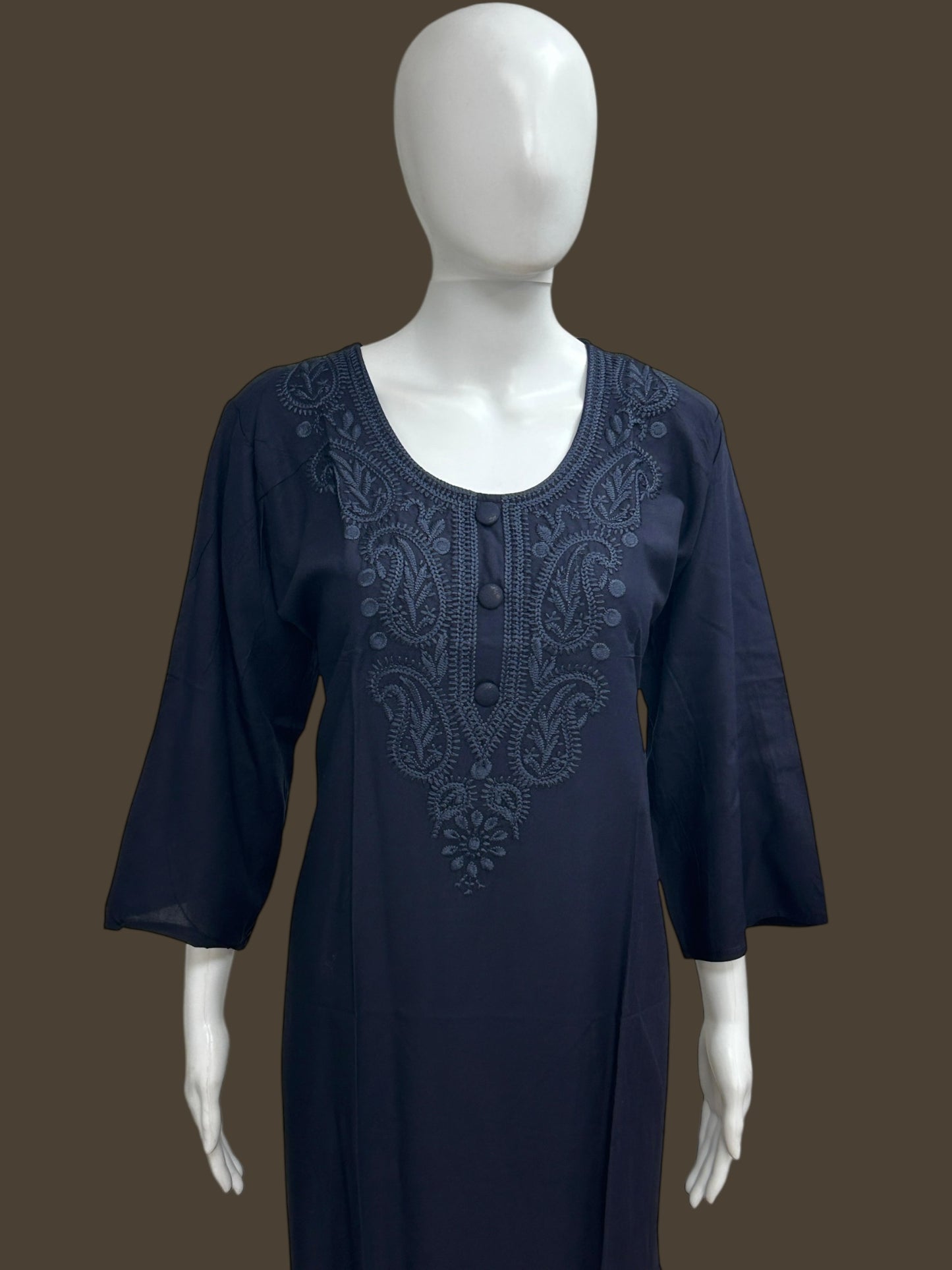Chikankari Kurti (pant not included) by Kurti Connection USA