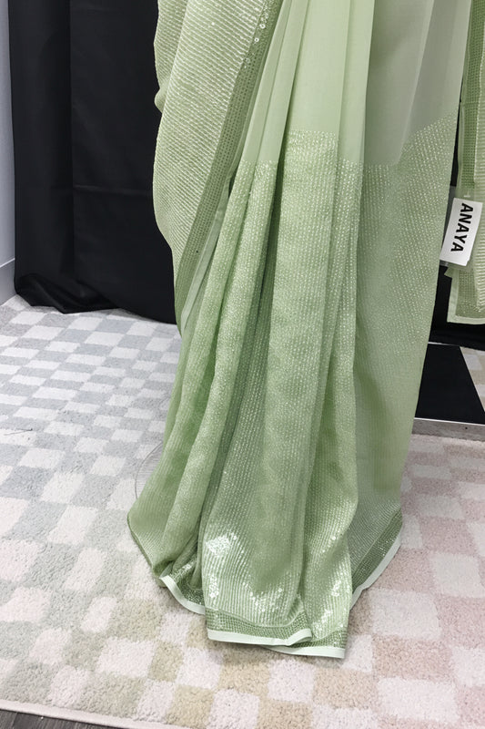 Sequin saree