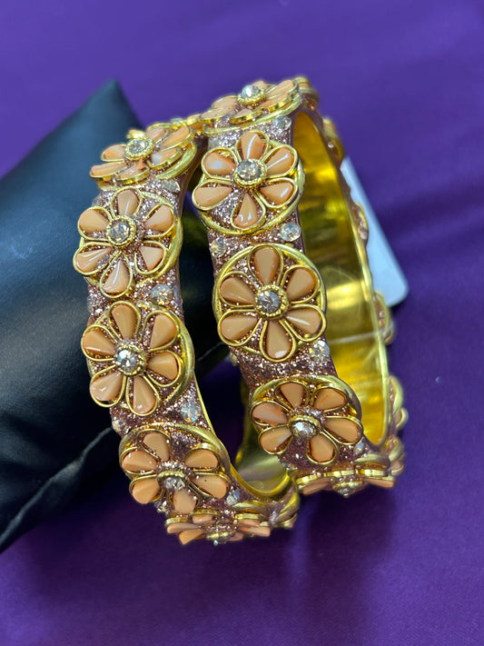 Size 2.6 set of 2 bangles - Kurti Connection USA