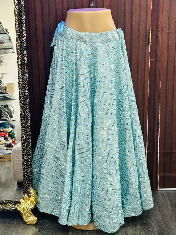 Sequin lehenga Skirt - Kurti Connection USA