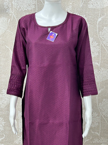 Purple kurti - Kurti Connection USA