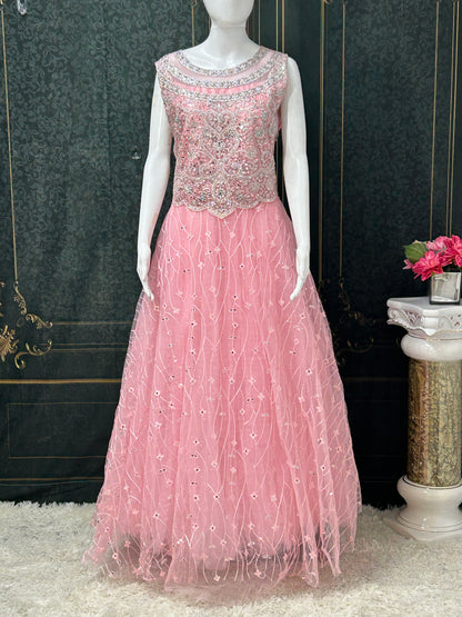 Party wear long gown - Kurti Connection USA