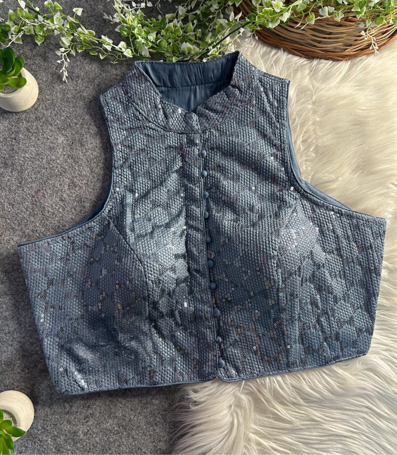 Halter neck blouse - Kurti Connection USA