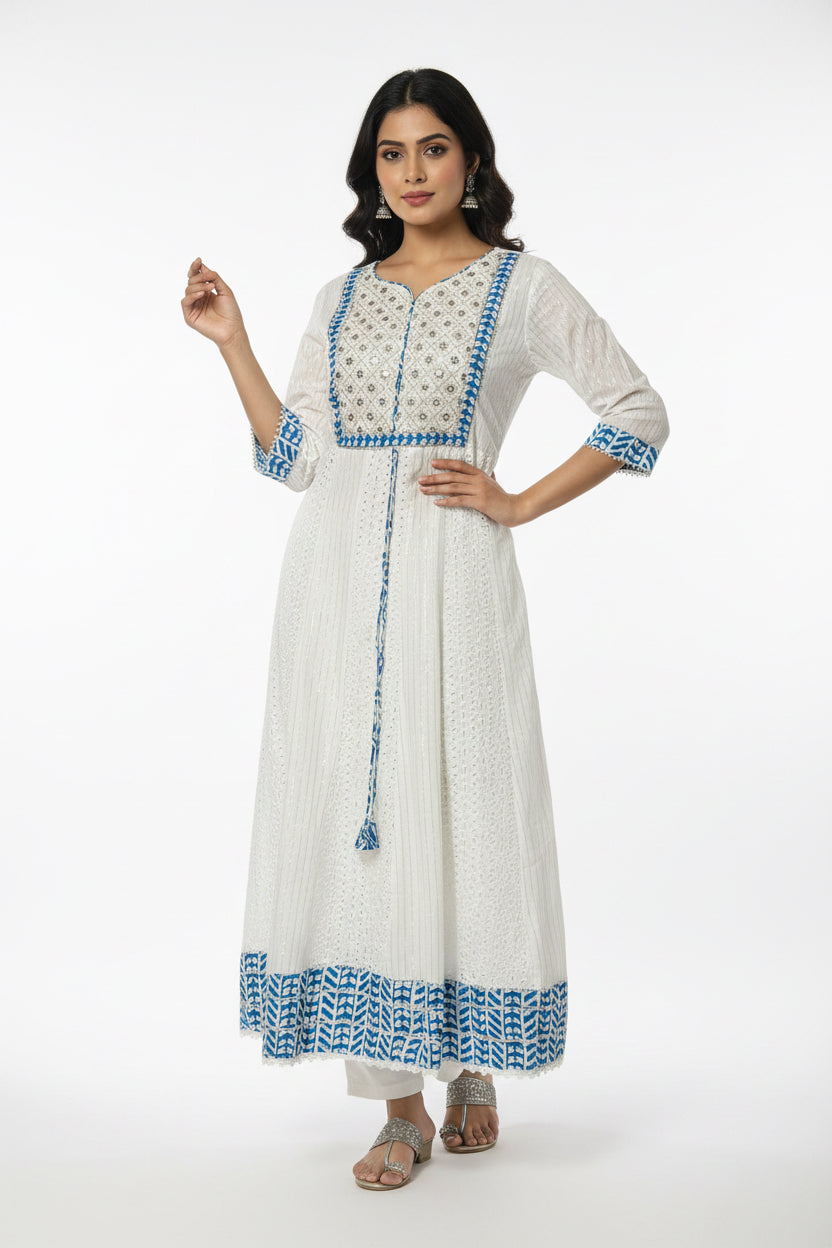 Cotton long kurti
