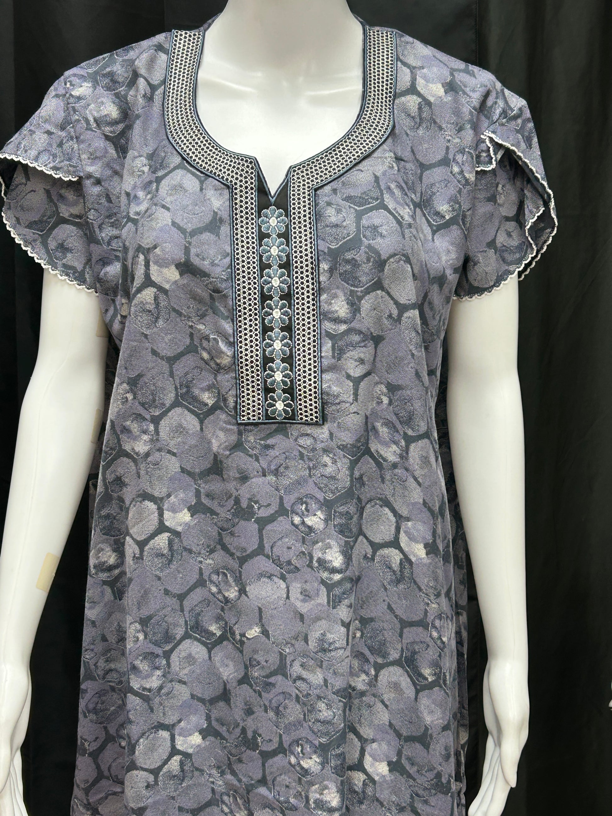 Rayon nighty / Indian night wear by Kurti Connection USA