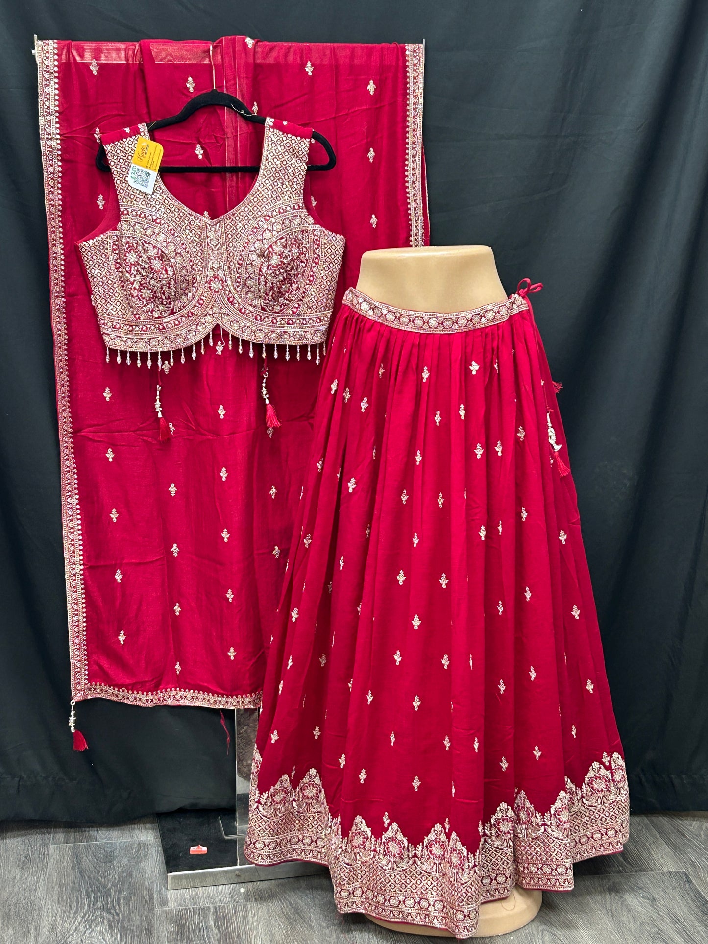 Dark pink lehenga Choli set