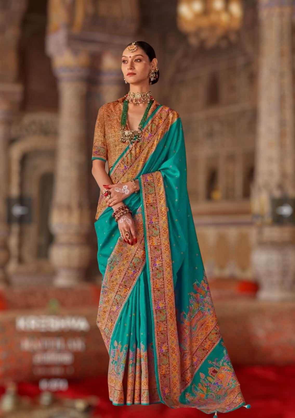 Wedding wear silk saree - Kurti Connection USA