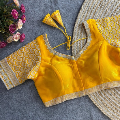 Satin silk blouses - Kurti Connection USA