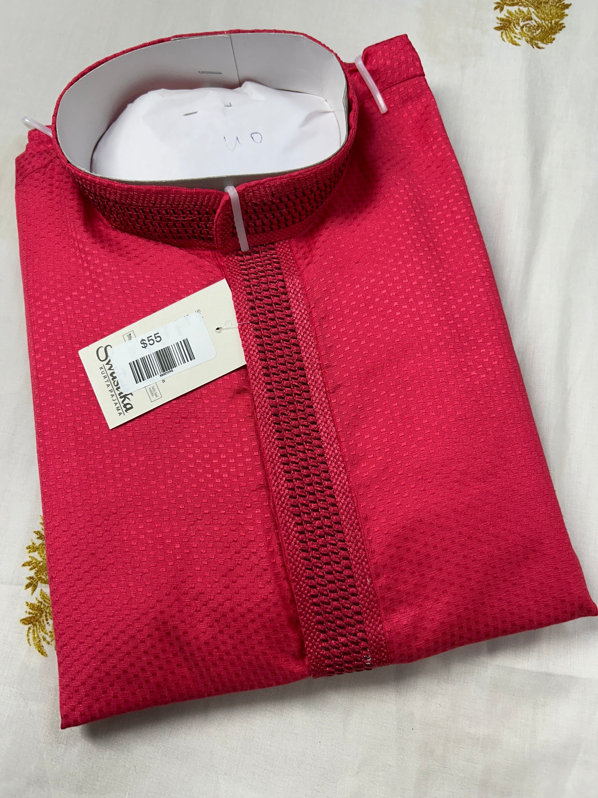 Cotton silk kurta set - Kurti Connection USA