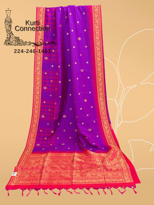 Soft silk saree : pure Pattu - Kurti Connection USA