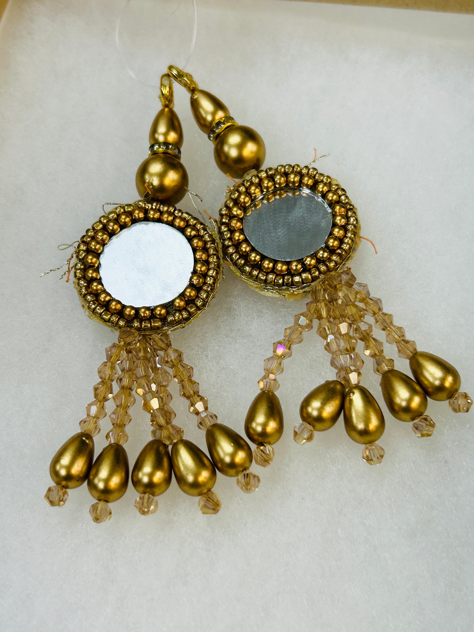 Golden mirror latkan - Kurti Connection USA