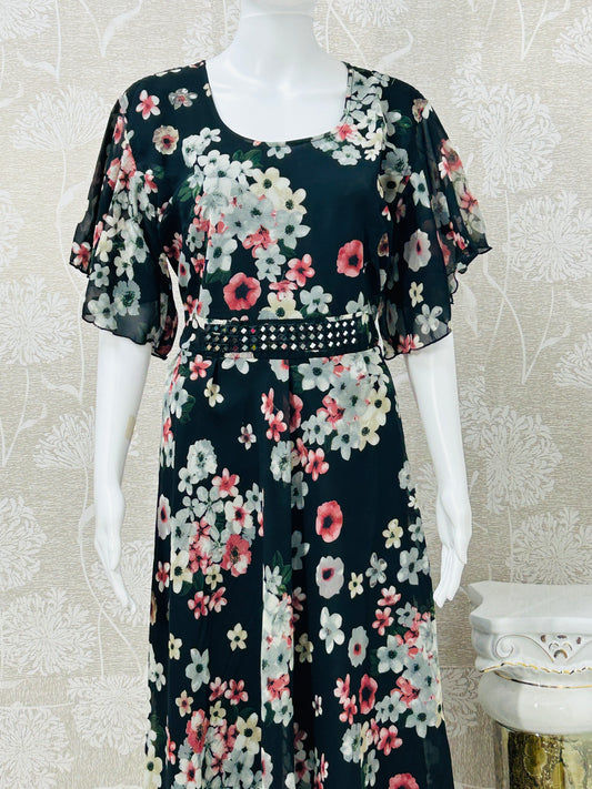 Summer dress | Indo western long kurti - Kurti Connection USA