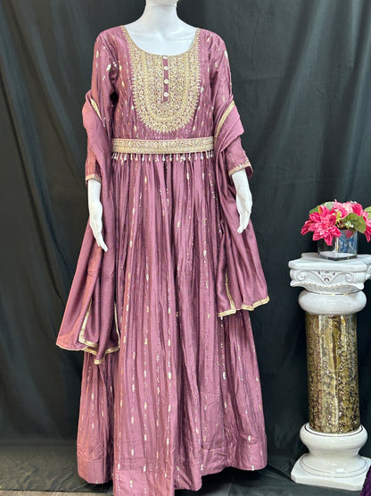Party wear long kurti / Anarkali set by Kurti Connection USA