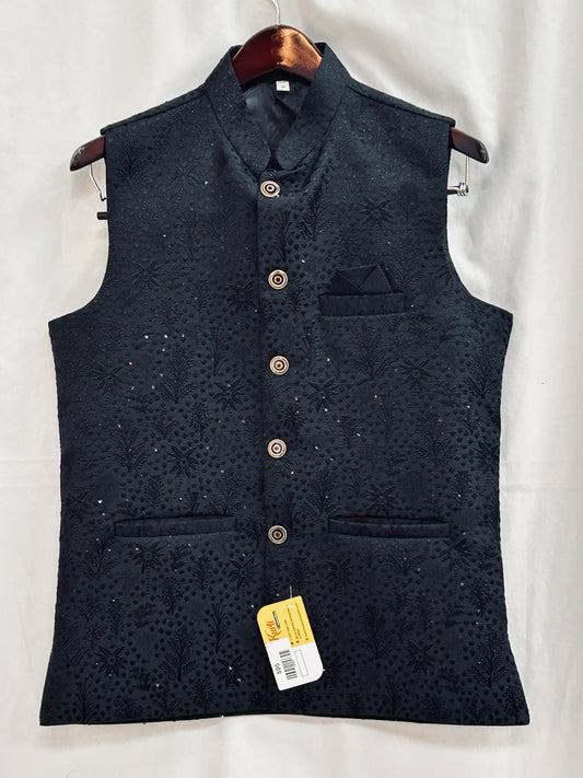 Silk vests for men | half jacket / kurta - Kurti Connection USA