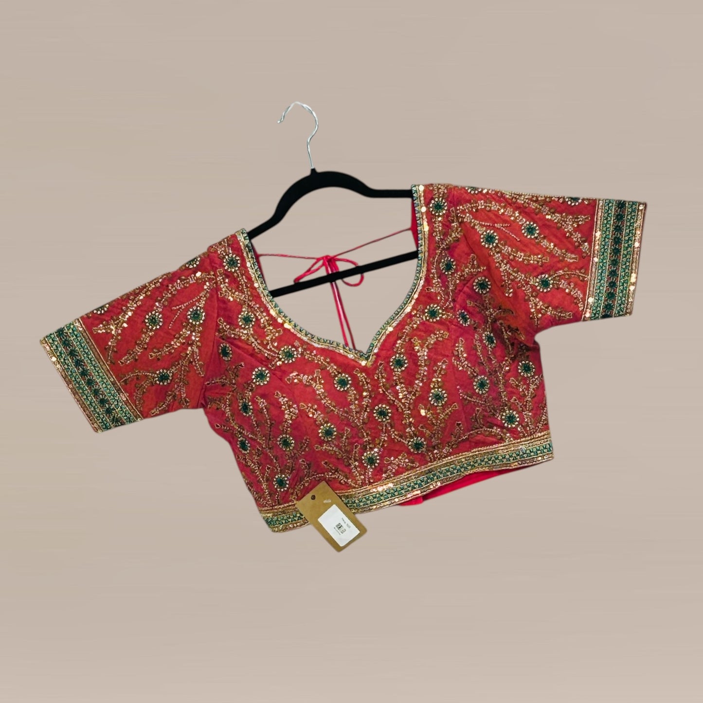 Kanjivaram silk blouse - Kurti Connection USA