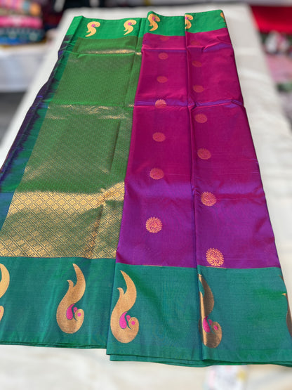Gadhwal Silk saree | pure silk Pattu saree - Kurti Connection USA