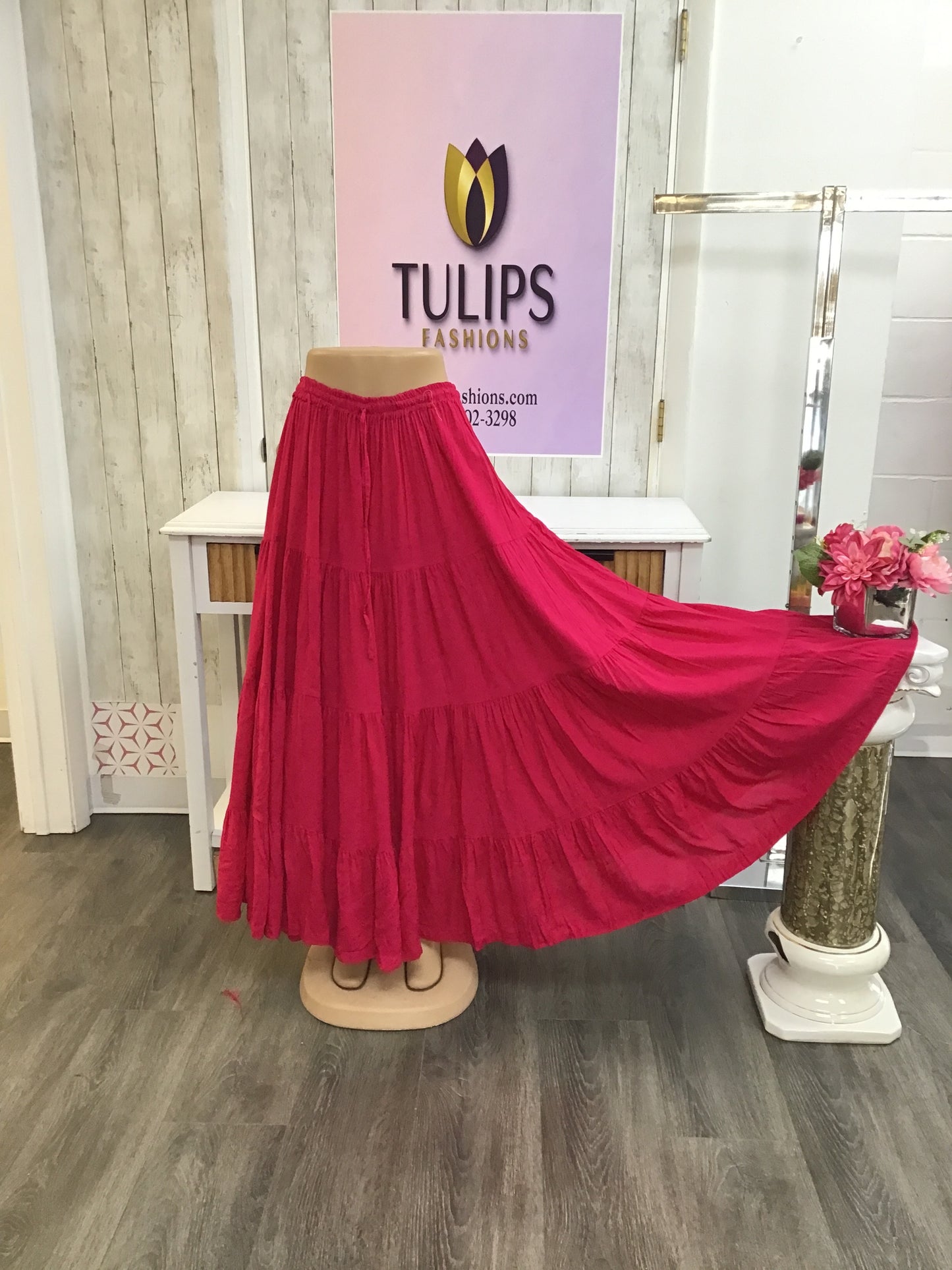 Rayon skirt
