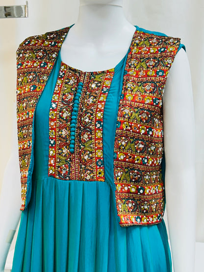 Silk long kurti by Kurti Connection USA