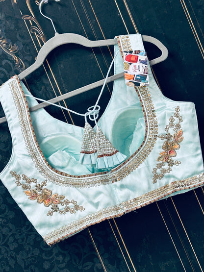 Heavy work blouse | designer party wear blouse - Kurti Connection USA
