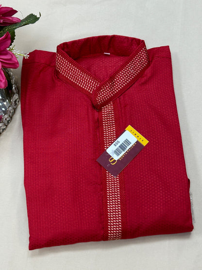 Red kurta set - Kurti Connection USA