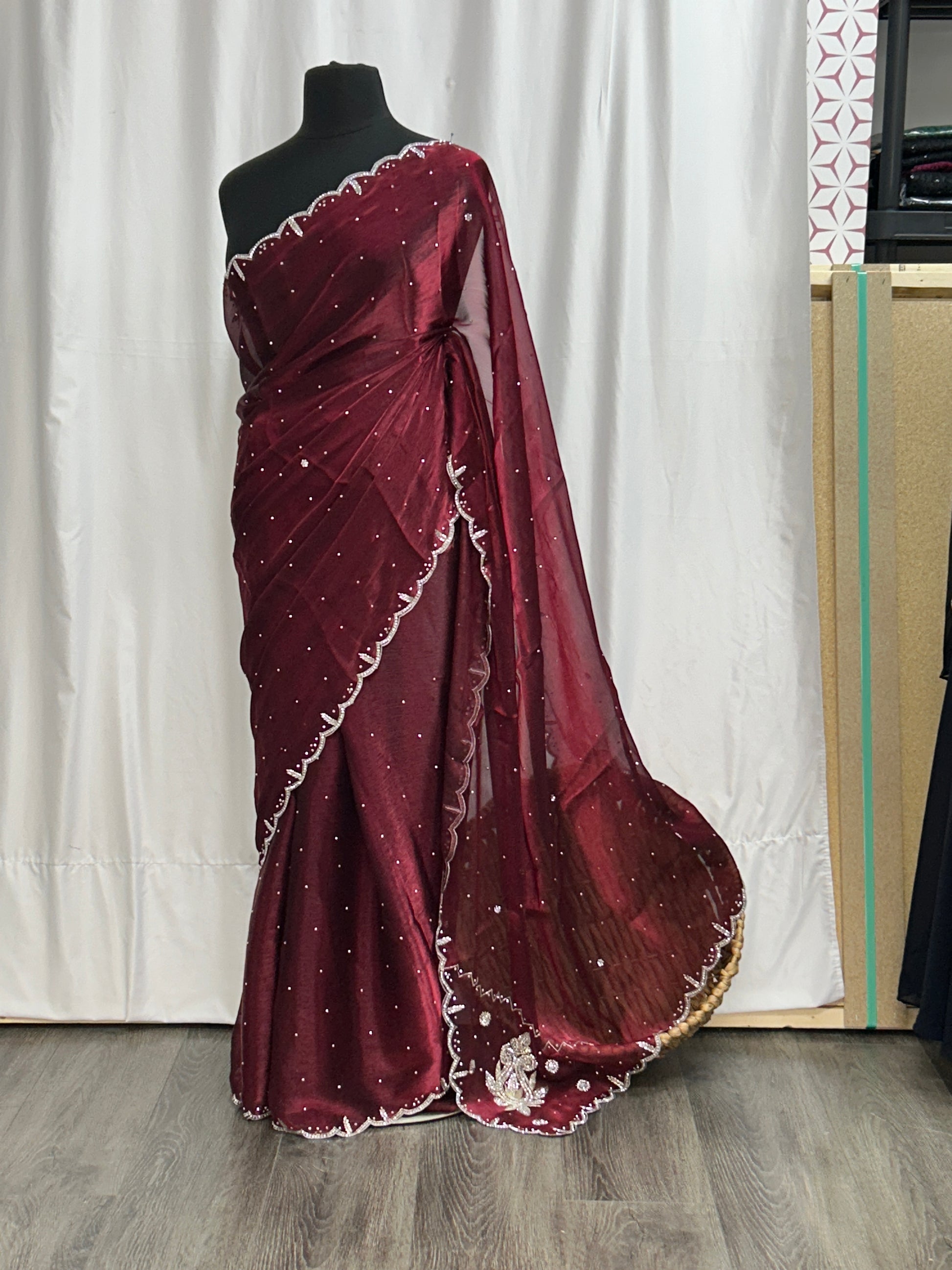 Tissue silk saree - Kurti Connection USA