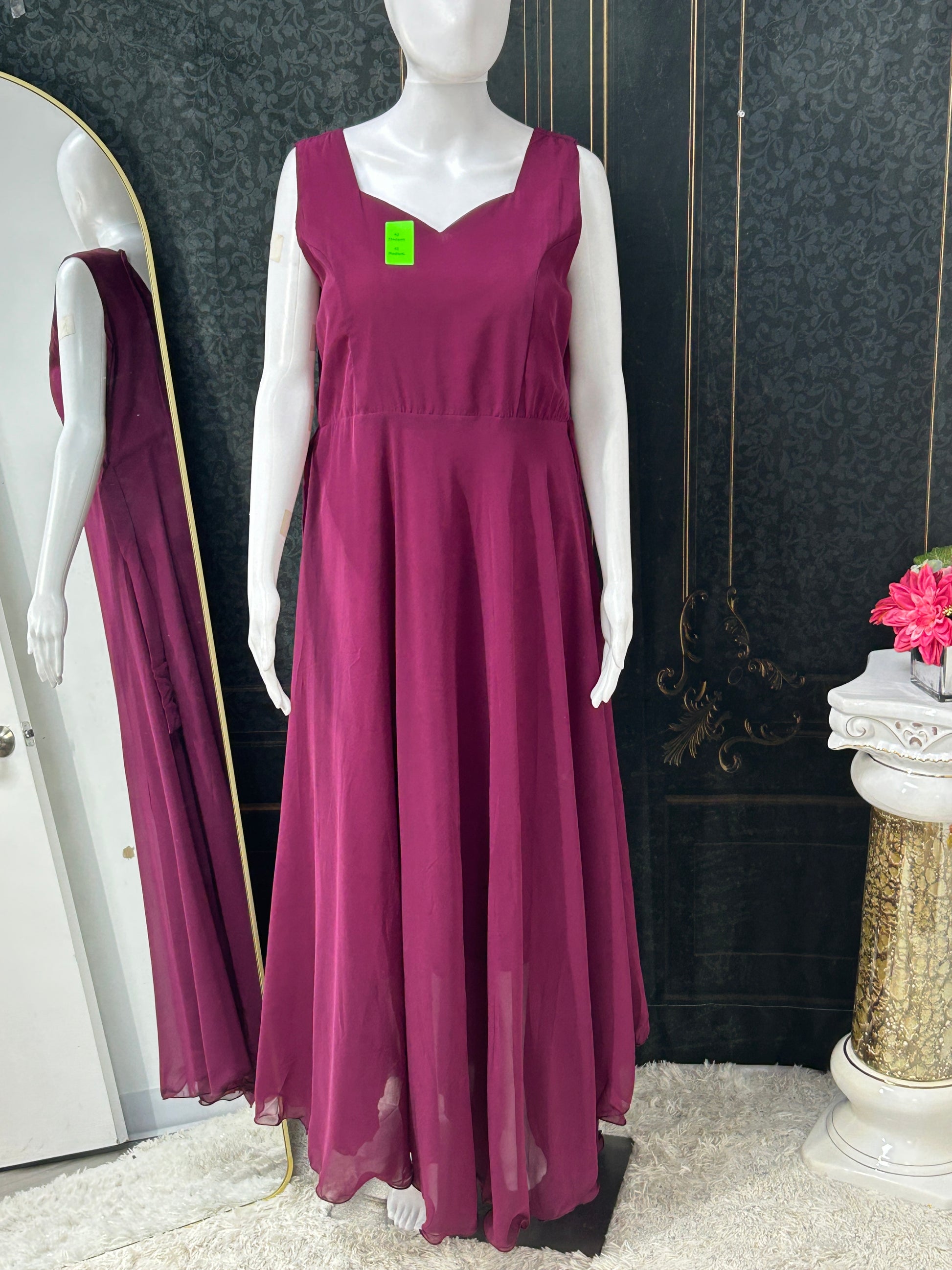 Georgette long kurti - Kurti Connection USA