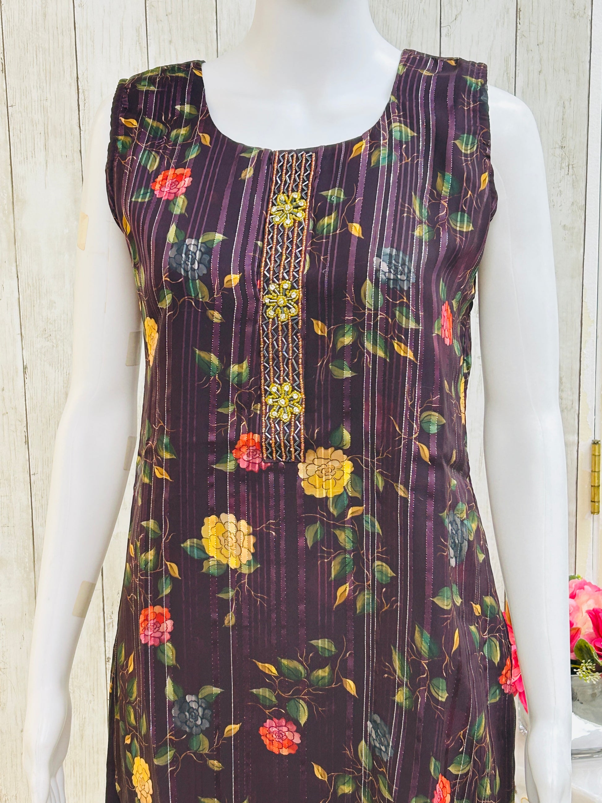 Georgette kurti / digital print Kurti by Kurti Connection USA