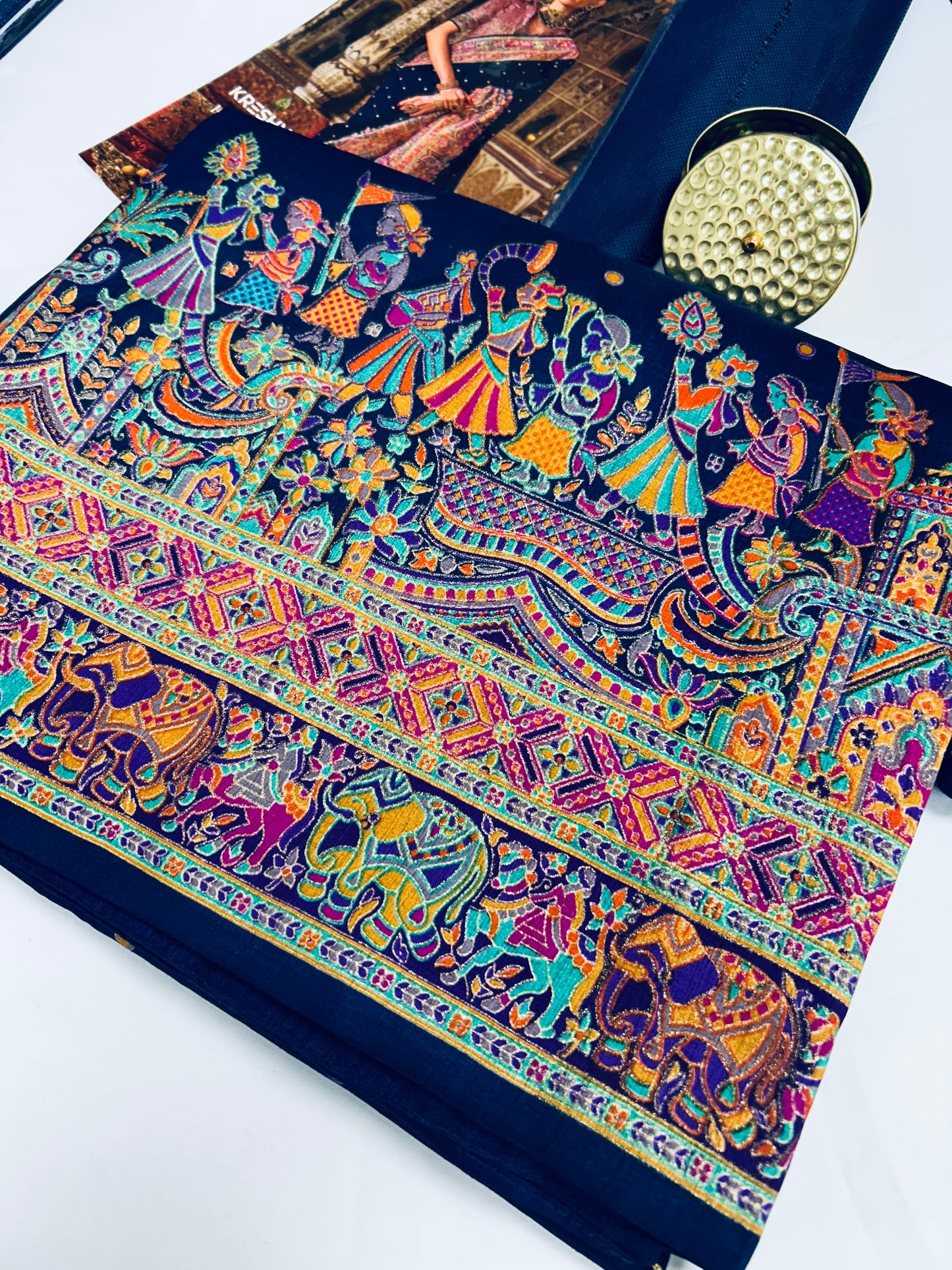 Wedding wear silk saree - Kurti Connection USA